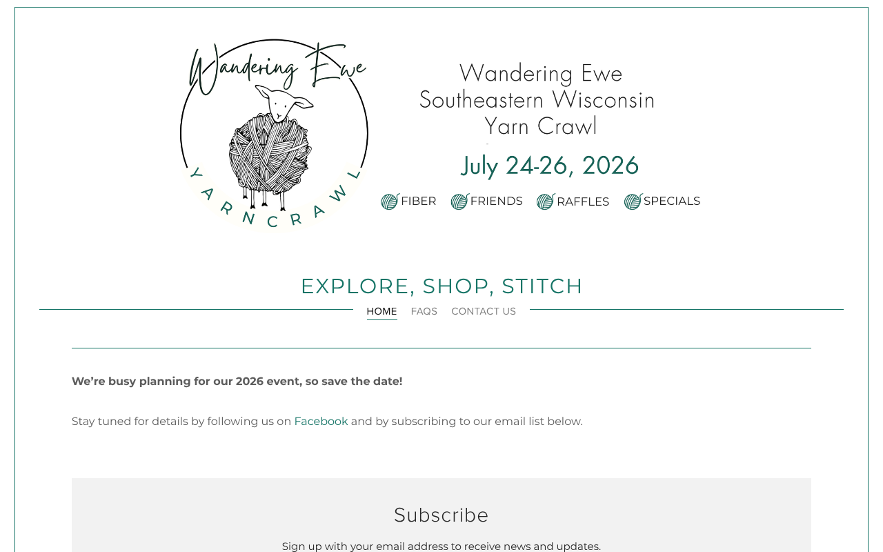 Screenshot of Wandering Ewe Yarn Crawl