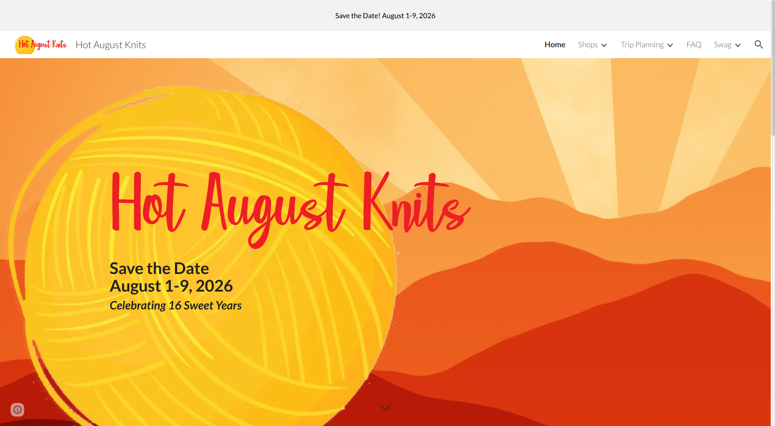 Screenshot of Hot August Knits